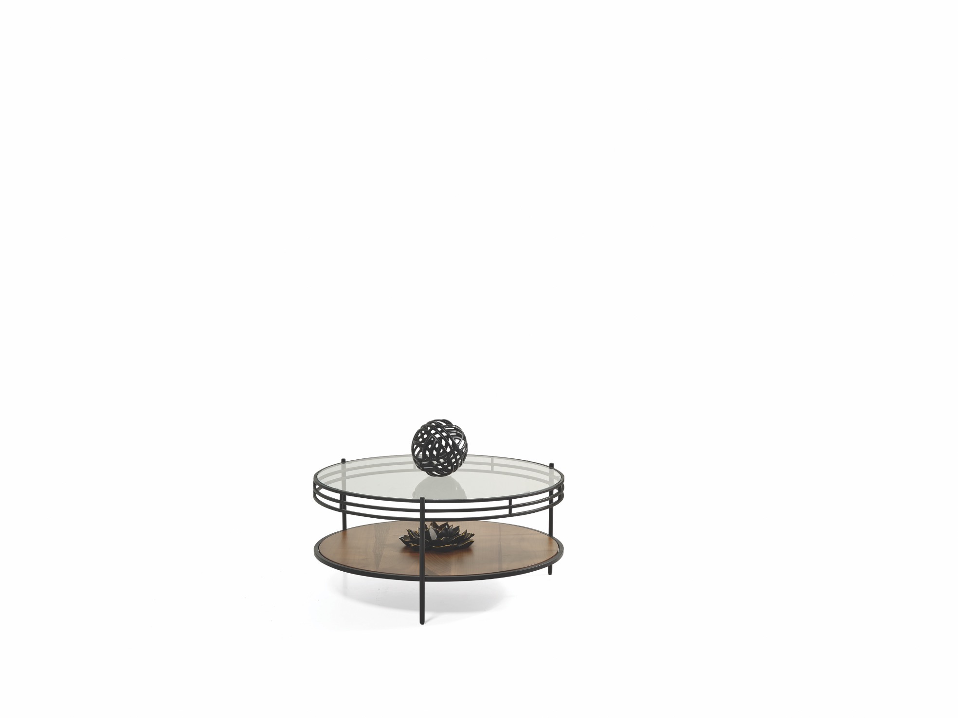 Walnut Black Orta Sehpa