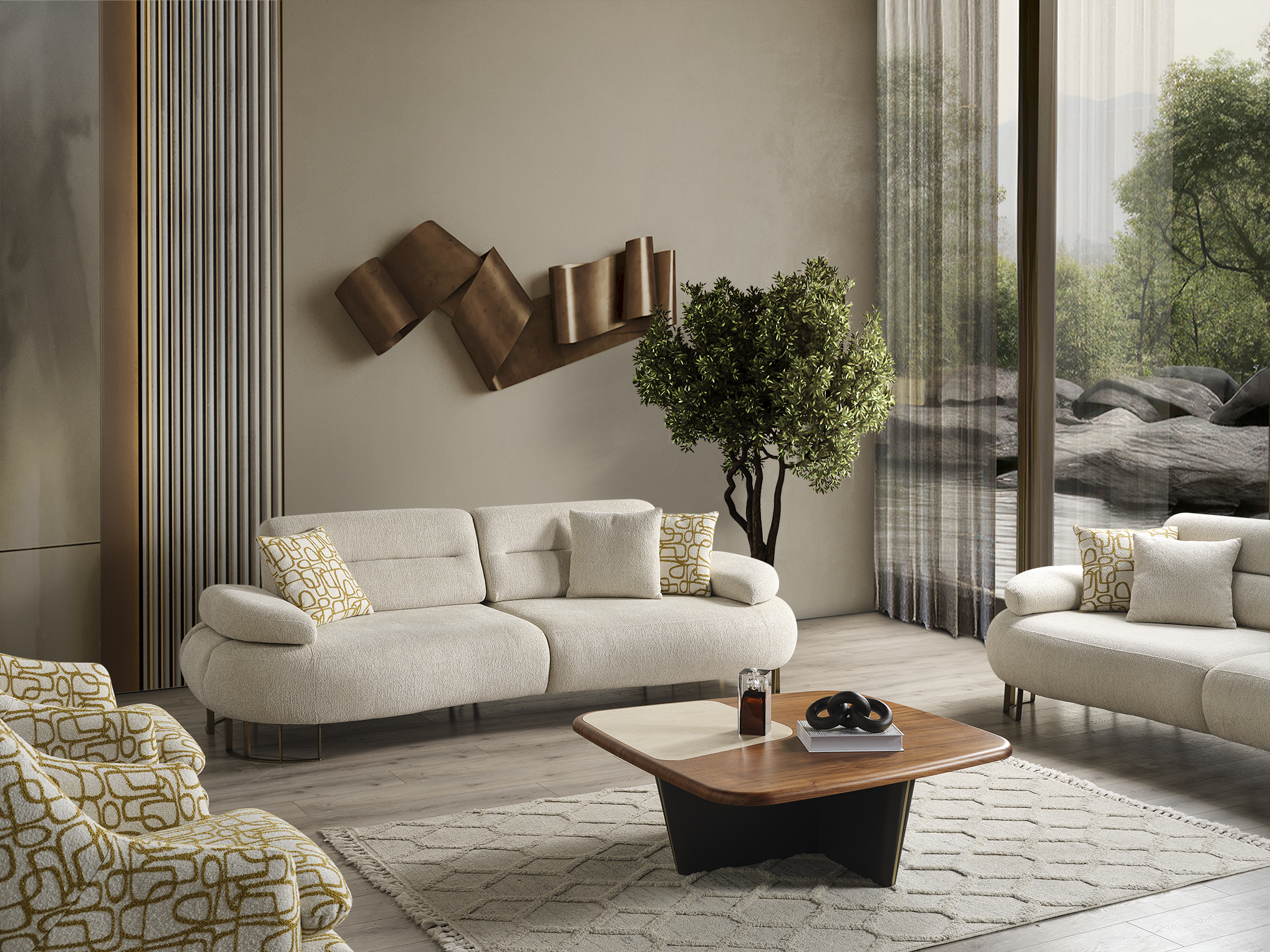 Lotus Sofa 3 lü Koltuk