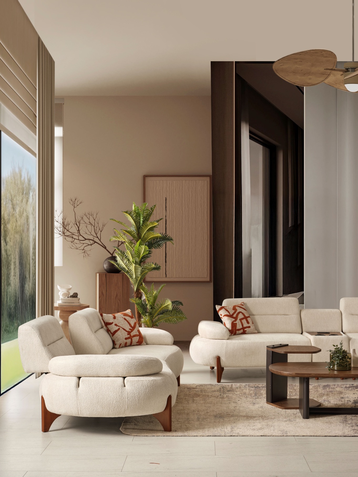 Lotus Wooden Koltuk Takımı