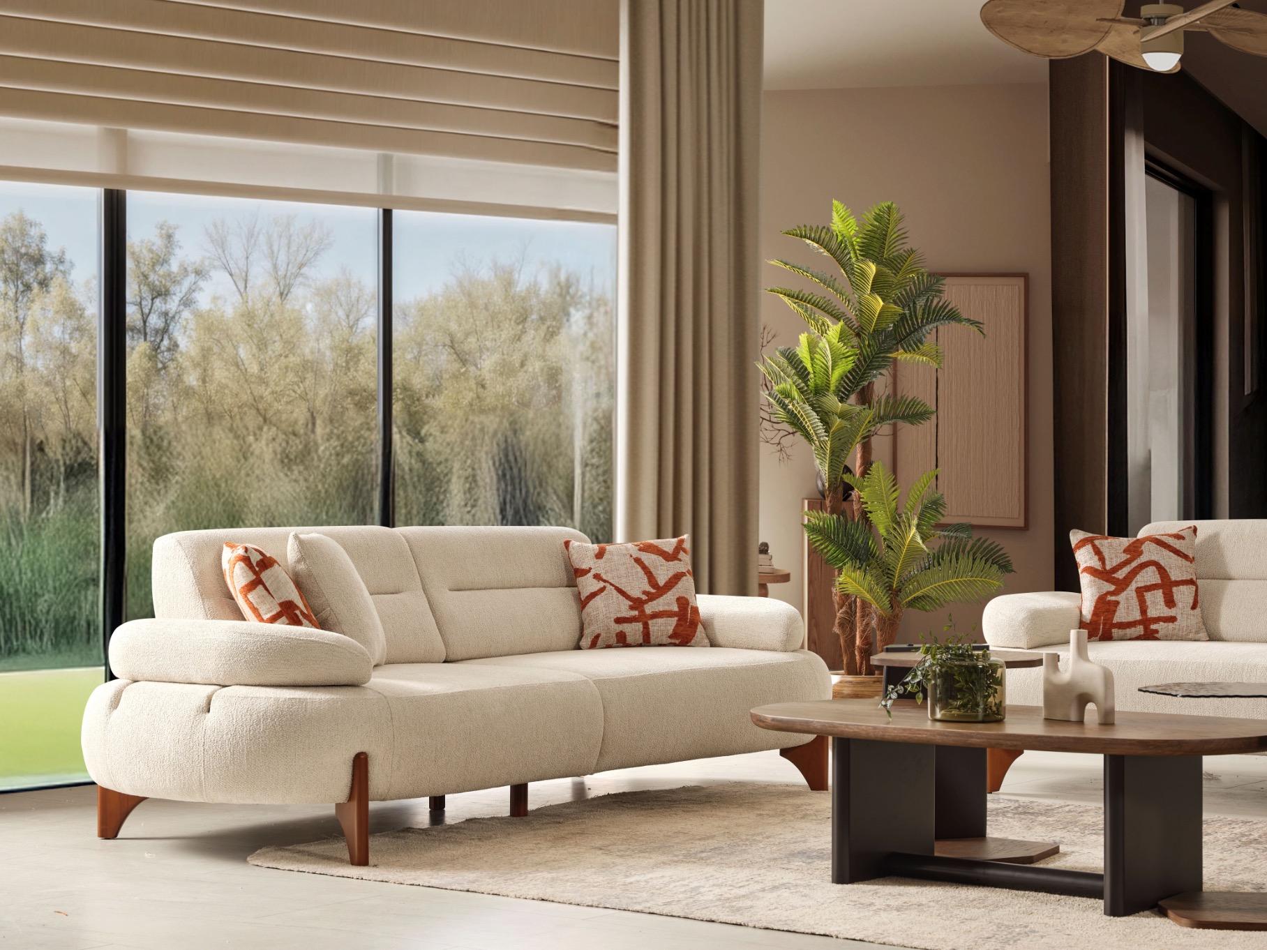 Lotus Wooden Koltuk Takımı